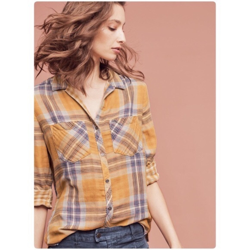 Anthropologie Cloth & Stone Flannel XS